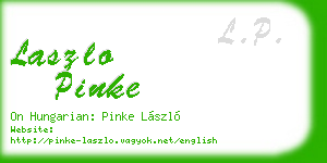 laszlo pinke business card